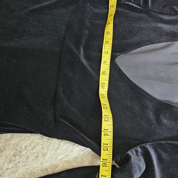 Tiana B. Women's Black Velvet Long Sleeves Midi Dress Size S - Picture 4 of 7